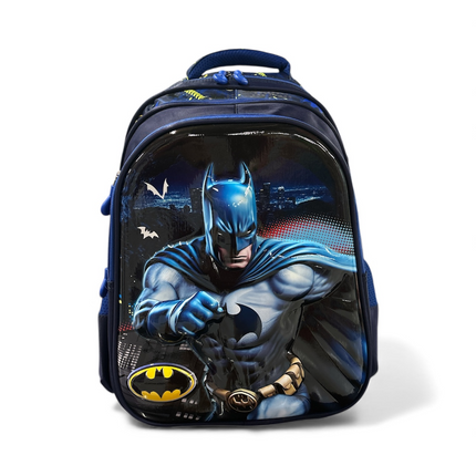 Batman 3D Trolley School Bag – Superhero Rolling Backpack for Boys
