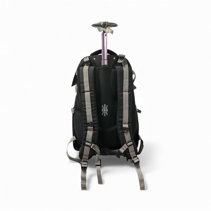 Royal Mountain Black Trolley Travel & School Backpack