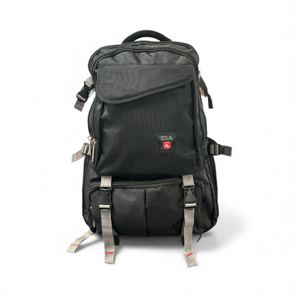 Royal Mountain Black Trolley Travel & School Backpack