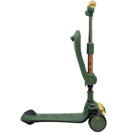 Kids Dinosaur 3-in-1 Scooter with Seat & Adjustable Handle – Ride-On & Kick Scooter Combo