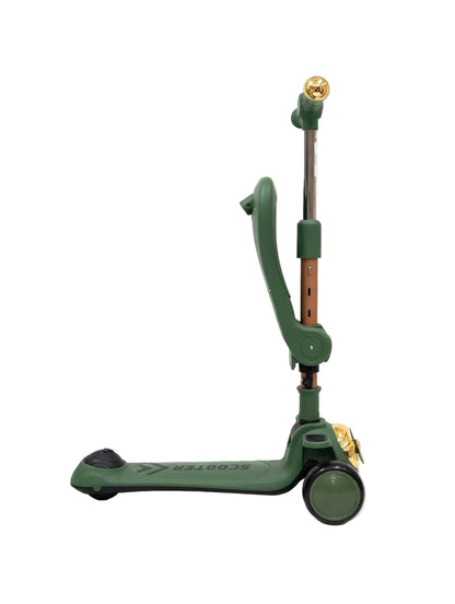 Kids Dinosaur 3-in-1 Scooter with Seat & Adjustable Handle – Ride-On & Kick Scooter Combo