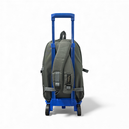 Camel Mountain Grey Trolley Backpack – Multi-Pocket Travel & School Bag