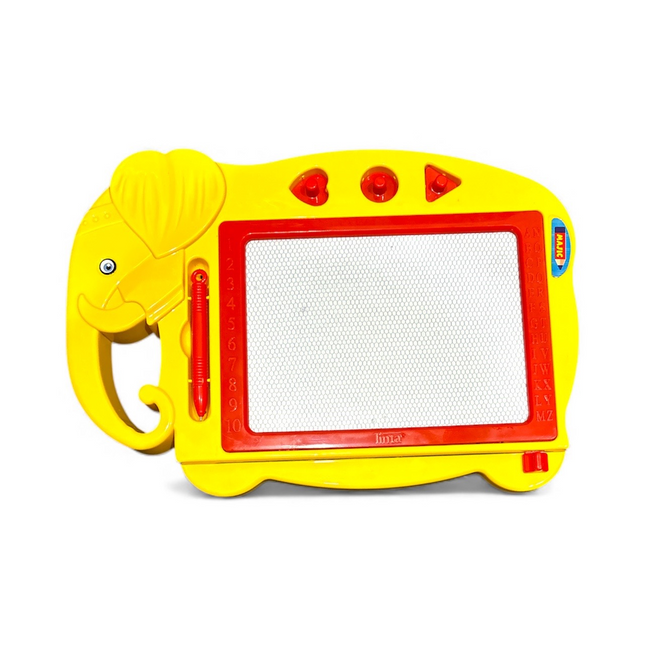 Tinta Elephant Magnetic Drawing Board – Yellow Kids Writing & Learning Board