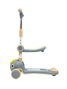 Kids Cartoon Dinosaur 3-Wheel Scooter with Adjustable Handle – Fun & Stable Ride-On