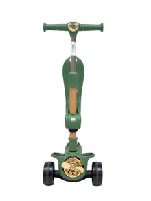 Kids Dinosaur 3-in-1 Scooter with Seat & Adjustable Handle – Ride-On & Kick Scooter Combo