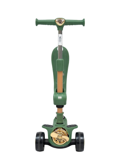 Kids Dinosaur 3-in-1 Scooter with Seat & Adjustable Handle – Ride-On & Kick Scooter Combo
