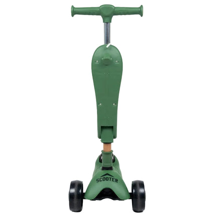 Kids Dinosaur 3-in-1 Scooter with Seat & Adjustable Handle – Ride-On & Kick Scooter Combo