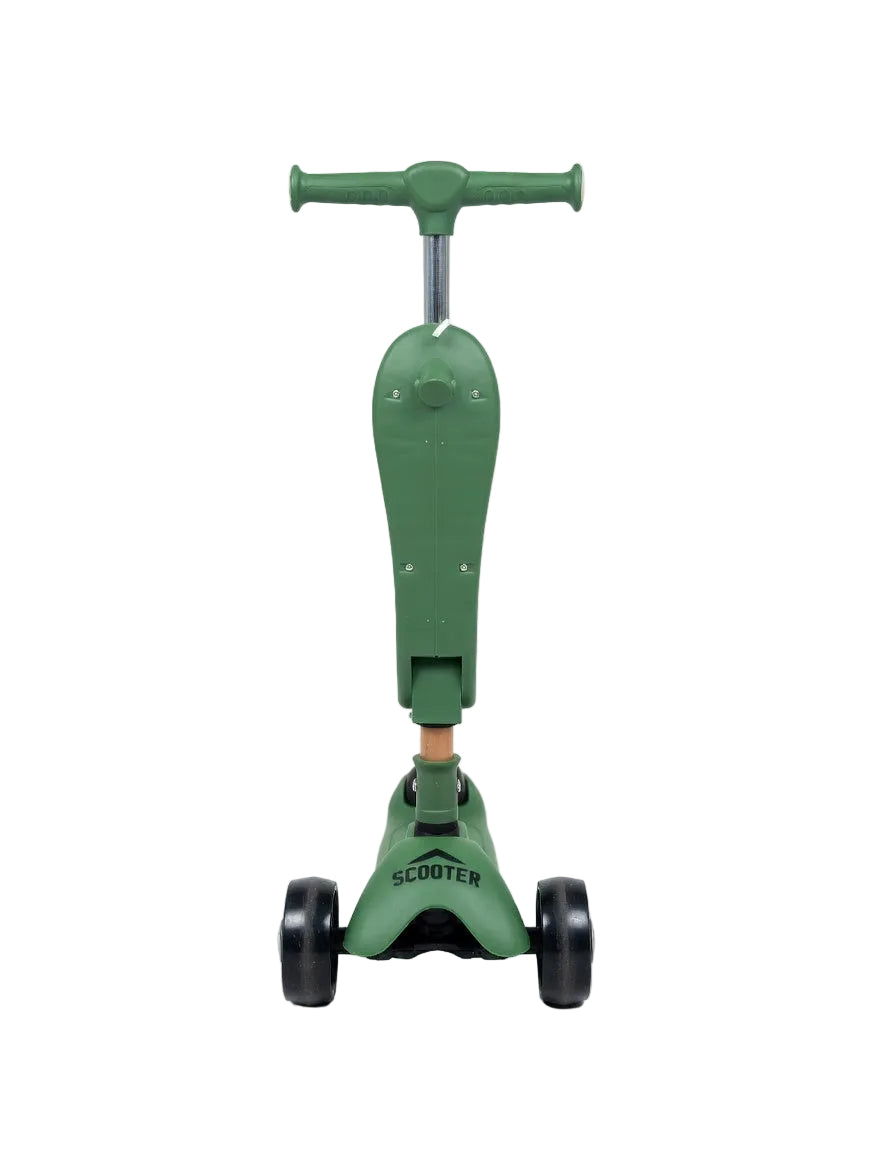 Kids Dinosaur 3-in-1 Scooter with Seat & Adjustable Handle – Ride-On & Kick Scooter Combo