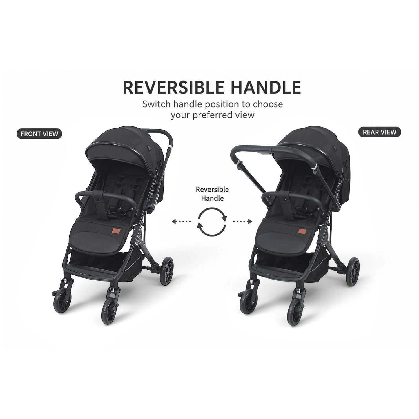 Tinnies Travel Baby Stroller T109 – Black
