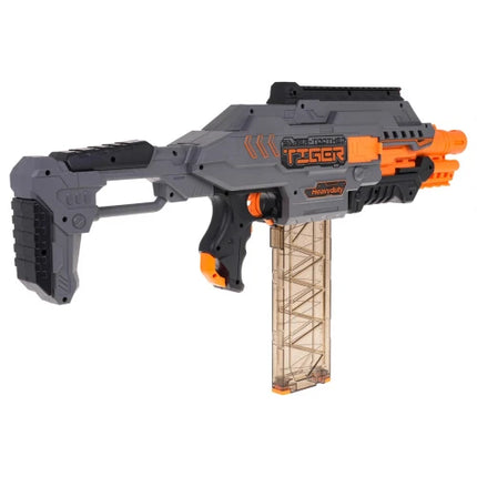 Blaze Storm Battery Operated Soft Bullet Gun – 40 Darts Tiger Edition
