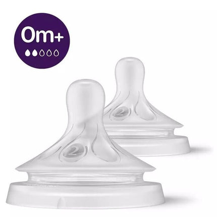 Philips Avent Natural Teat 3.0 T2 Newborn 0M+1H PK2 SCY/962/02
