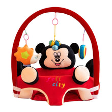 Baby Plush Support Seat with Play Gym – Soft Sitting Chair for Infants