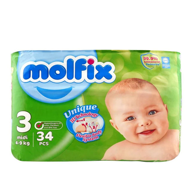 molfix Diapers Midi 34 PCS