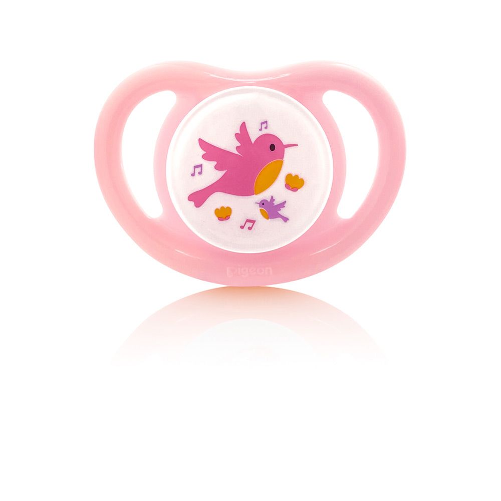 BABY PACIFIER – BIRD MOTIF (0–6 MONTHS)