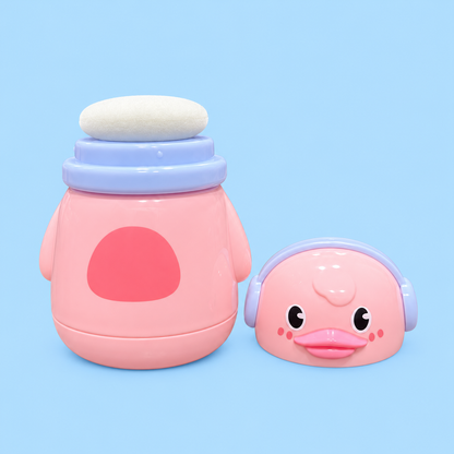 Baby Powder Container with Soft Puff