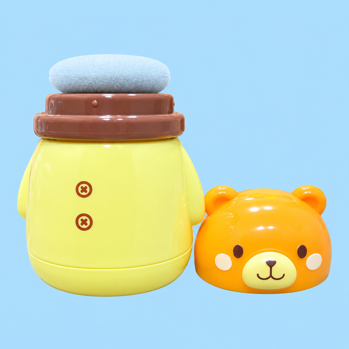 Baby Powder Container with Soft Puff