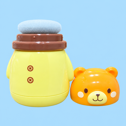 Baby Powder Container with Soft Puff