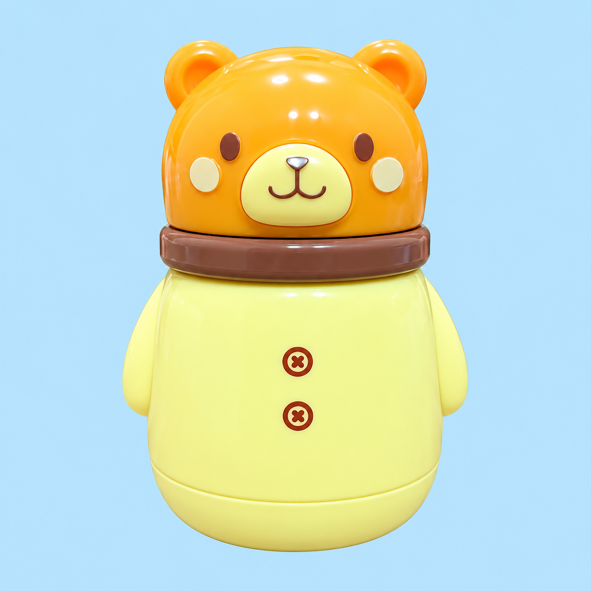 Baby Powder Container with Soft Puff