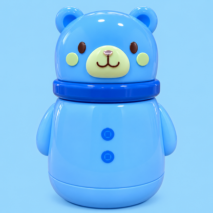 Baby Powder Container with Soft Puff