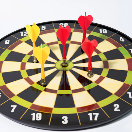 Magnetic Dart Board Game for Kids & Family – Safe Indoor Target Game with 6 Magnetic Darts | Fun Wall Hanging Dart Set