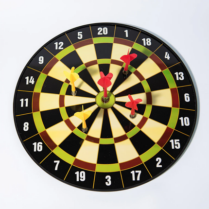 Magnetic Dart Board Game for Kids & Family – Safe Indoor Target Game with 6 Magnetic Darts | Fun Wall Hanging Dart Set