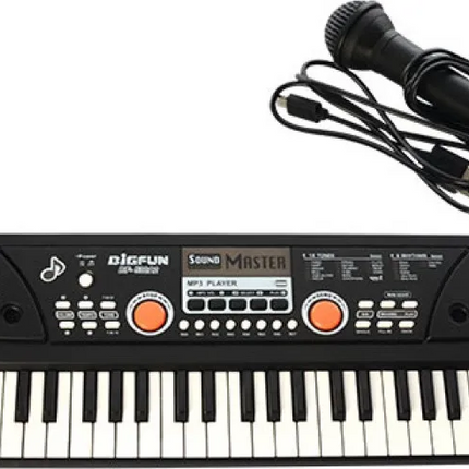 BigFun BF-630A2 Electronic Keyboard – 61 Keys with USB for MP3, Microphone & Sound Effects