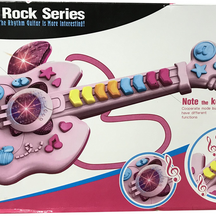 Girls Rock Series Music Guitar – Light & Music Battery Operated Toy for Kids