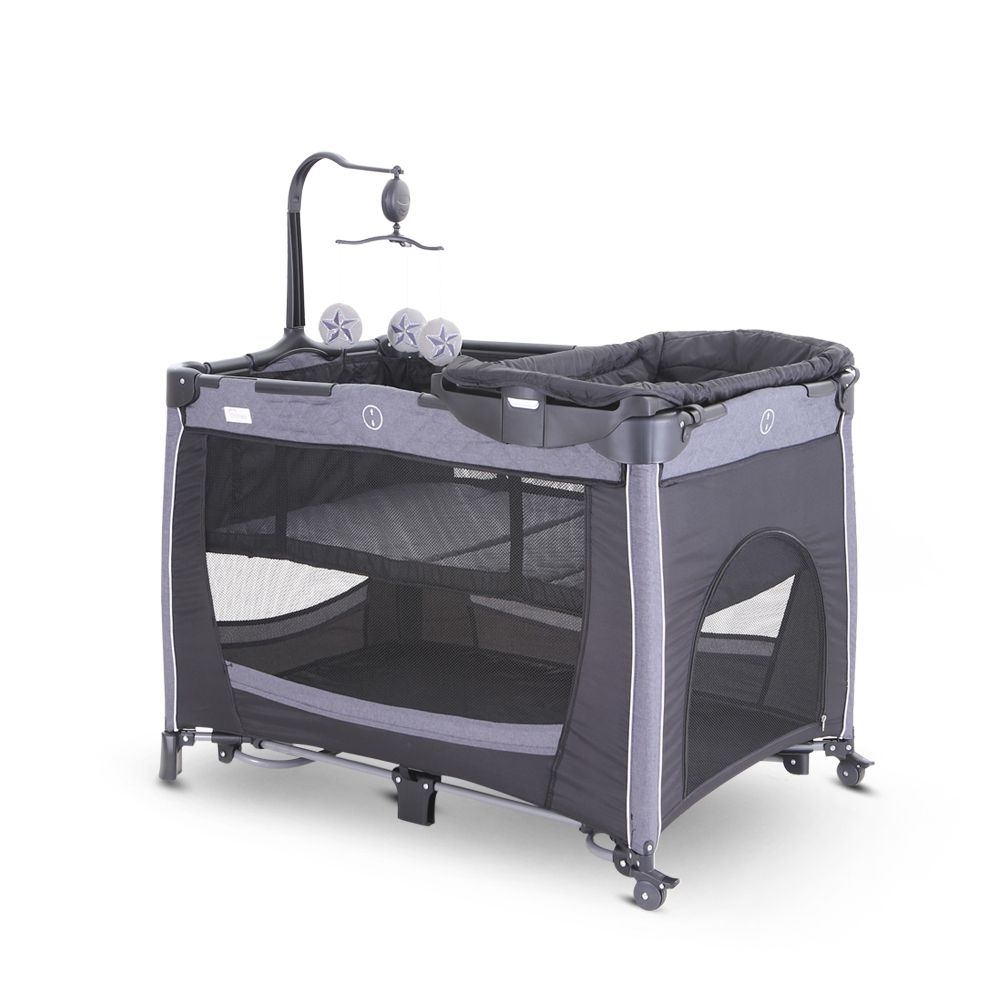 3-IN-1 BABY BASSINET & PLAYARD - T301 BLACK