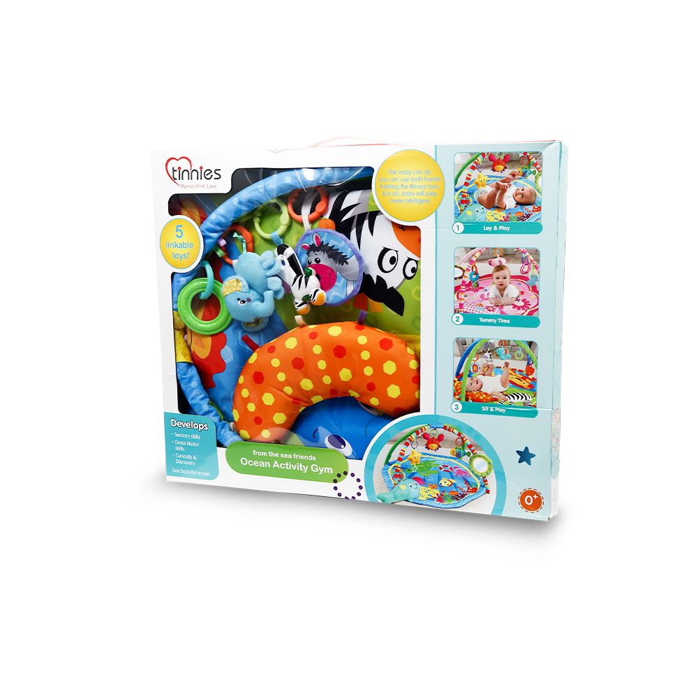 TINNIES BABY PLAY MAT – 4-IN-1 ACTIVITY MAT (0–12 MONTHS)