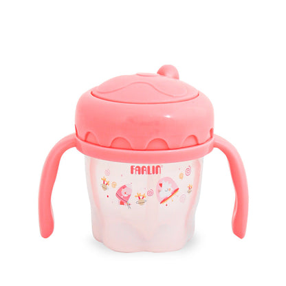 Farlin DRINKING CUP STEP 3-STRAW 120ML-PINK