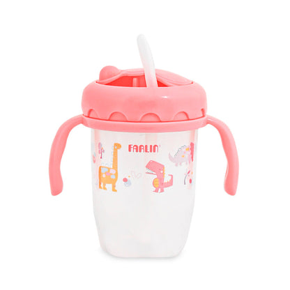 Farlin DRINKING CUP STEP 3-STRAW 240ML-PINK