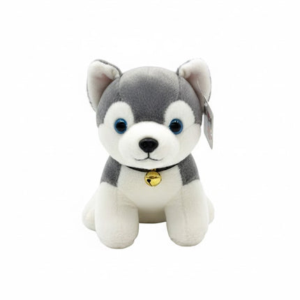 Grey Husky Puppy Plush – Soft & Adorable Stuffed Dog Toy for Kids
