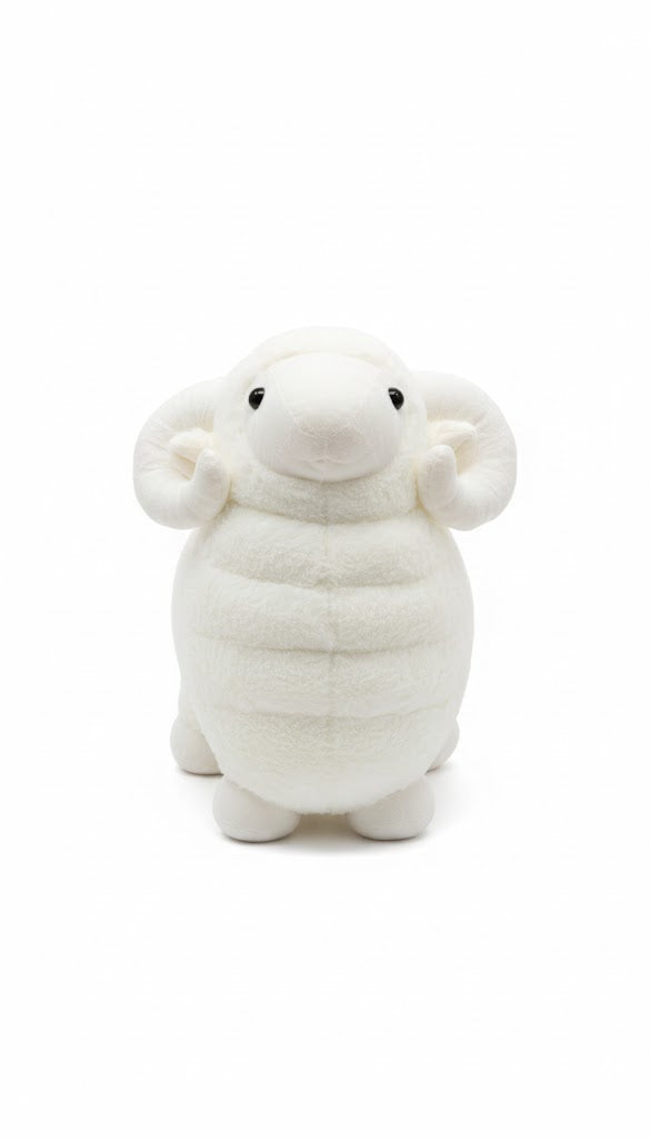 White Ram Plush Toy – Soft & Cute Stuffed Animal for Kids