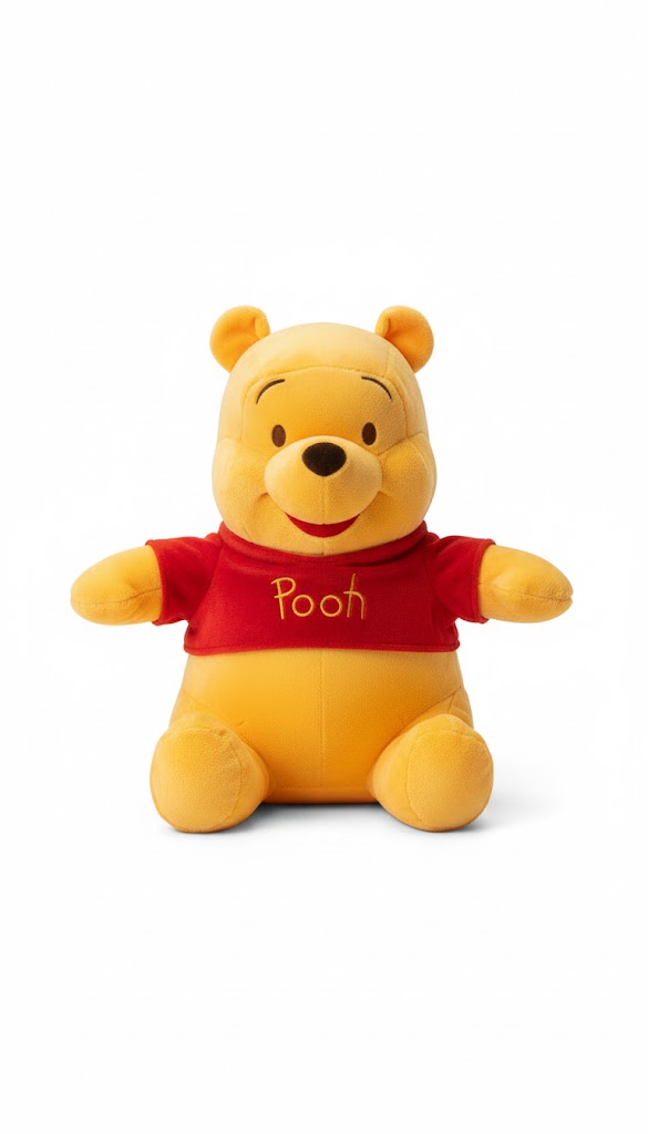 Honey Bear Plush – Soft & Adorable Stuffed Toy in Red Shirt