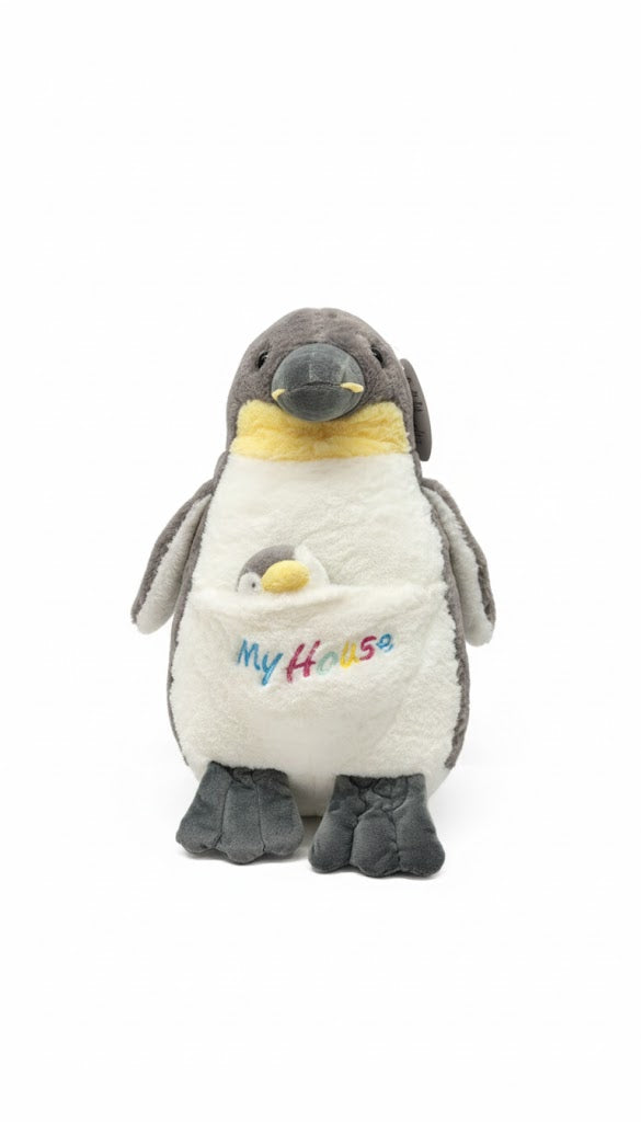 Penguin With Baby Plush – Soft & Adorable Stuffed Toy for Kids