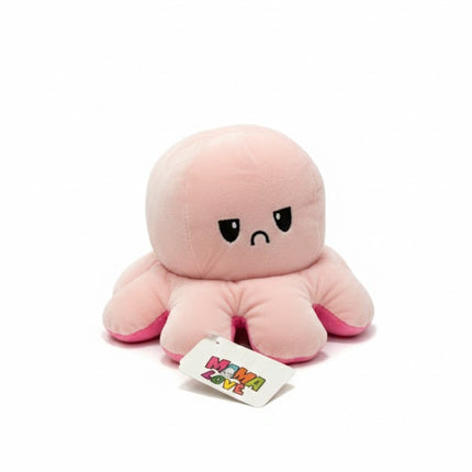 Reversible Mood Octopus Plush – Cute & Soft Two-Sided Expression Toy