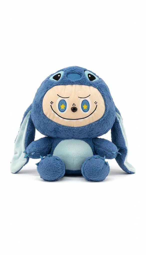 Blue Bunny Character Plush – Soft & Cute Stuffed Toy with Star Eyes