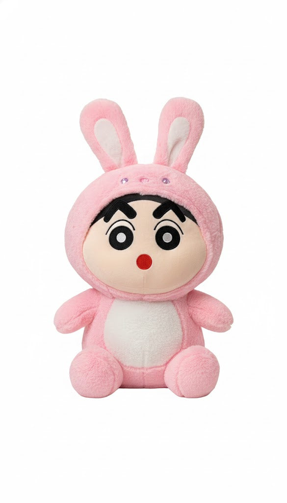 Pink Bunny Character Plush – Soft & Cute Stuffed Toy for Kids