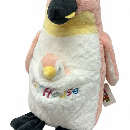 Pink Penguin With Baby Plush – Soft & Adorable Stuffed Toy for Kids