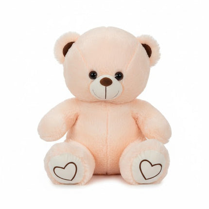 Peach Teddy Bear Plush – Soft & Adorable Stuffed Toy for Kids