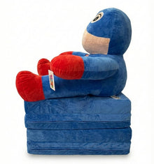 Captain Style Plush Kids Sofa Chair – Soft Cartoon Armchair for Toddlers