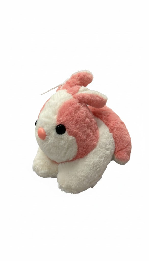 Pink & White Bunny Plush – Soft and Fluffy Stuffed Toy for Kids