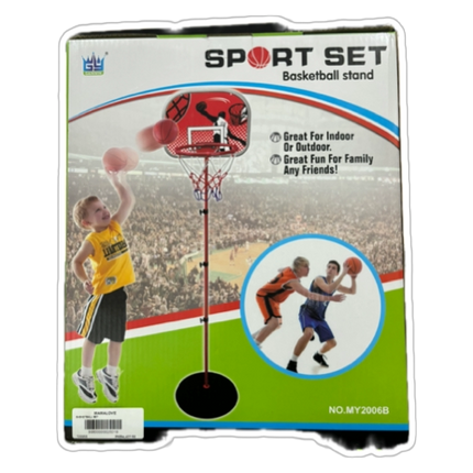 Kids Adjustable Basketball Stand Sport Set – Indoor & Outdoor Play Hoop